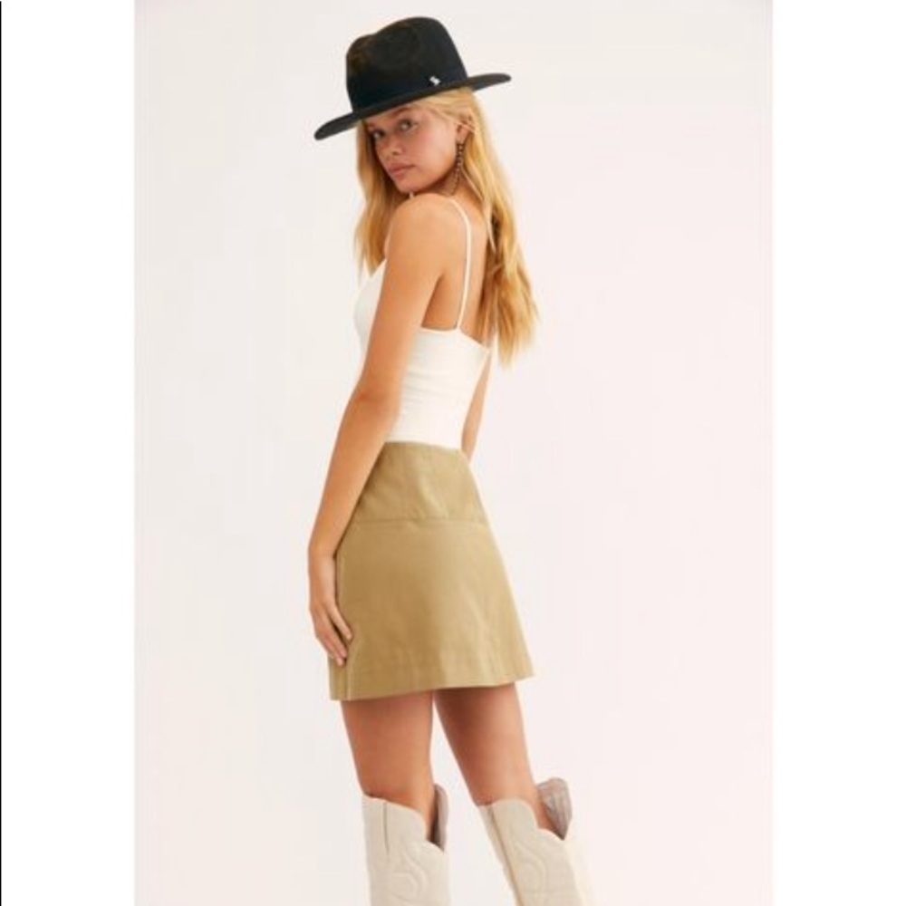 SALE New Free People Days in the Sun Suede Skirt 2, 6